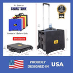 dbest Products Quik Cart Standard Collapsible Rolling Crate - Black - Image 4