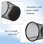 24 Pack Metal Pen Holder, Wire Mesh Pen Cup Pencil Holder Black Metal Pencil Cup for Home Office Desk Pen Holder Supplies - Image 3