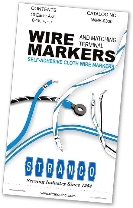 Premium Wire Marker Book Legend A-Z, 0-15 for Cable Management, Vinyl-Coated, High-Tack Adhesive, Electric Panel Wire Labels 10 Pages/Book - Image 3