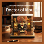 3D Calendar 2027,Time Piece Calendar 2027 With LED Lights,3D Art Calendar Memo Pad,Magical Mouse Desktop Decoration,Tear-Away 3D Paper Art Notepad,Christmas Gift,New Year Gift (Magical Mouse) - Image 2