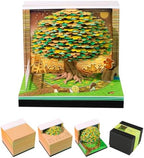 3D Calendar 2027,3D Memo Pad Time Piece Calendar 2027 Creative Desk Calendar Art Paper Sculpture Osmanthus Tree, 2027 Tear Off Calendar DIY Decorative Gift by Easolay