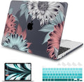 Mektron for MacBook Pro 16 inch A2141 Case 2020 2019 Release with Retina Display & Touch Bar & Touch ID, Blooming Chrysanthemums Plastic Hard Shell Cover Keyboard Skin Screen Protector Dust Plug by Mektron