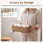 StorageWorks Small Toilet Paper Basket for Back of Toilet Basket, Brown - Image 2
