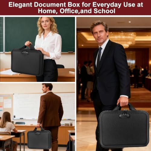 Fireproof Document Organizer with Lock for Important Documents, File - Image 5