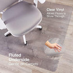 Staples Medium-Pile Carpet & Hard Floor Chair Mat, 46x48 Inch - Image 3