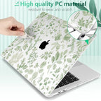 Case for MacBook Pro 13 inch M2 M1 2025-2022 2020 A2338 A2289 A2251, Plastic Hard Shell Laptop Case with Keyboard Cover, Trackpad Protector, 2 OTG Adapters, Leafy - Image 5
