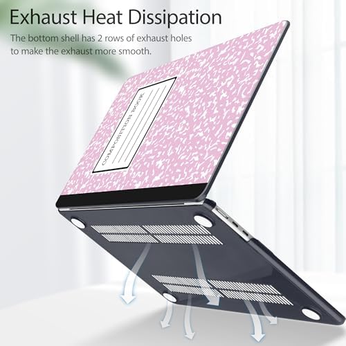 Tuiklol for 2026 2025 2024 2023 MacBook Air 15 inch Case Model M5 A3448 M4 A3241 M3 A3114 M2 A2941 Hard Shell Case for MacBook 15.3'' Cover, Composition Book - Image 4