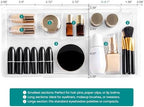 Oubonun Expandable Shallow Vanity Plastic Makeup Drawer Organizers, 2 Pack - Image 4