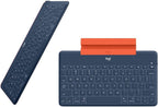 Logitech Keys-to-Go Super-Slim and Super-Light Bluetooth Keyboard for iPhone, iPad, Mac and Apple TV, Including iPad Air 5th Gen (2022) - Classic Blue - Image 4