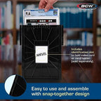 BCW Graded Comic Book Bins with Partitions, Holds 30 Slabs, Black, 2 Pack - Image 5