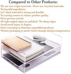 Paper Tray Organizer Clear Acrylic Desk Organizers and AccessoriesOffice Supplies Organization Stackable File Holder-Art Storage for School Classroom Workspace Letter Tray-2 Pack/2 Tier… - Image 7