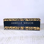 Artblox Personalized Name Plate For Desk | Black & White Marble Design On Clear Acrylic Glass | Custom Plaque Desk Name Plate Personalized Your Name And Credentials Office Office Sign Engraved Plaque - Image 2