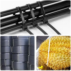 14 inch Black Zip Ties Heavy Duty 600 PACK, 200 LBS Ultra Exclusive Strong Plastic Wire Ties, Large Cable Ties Extra Long Tie Wraps, Indoor and Outdoor UV Resistant - Image 6