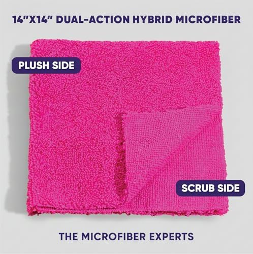 Microfiber Wholesale Pronto Cloths, Dual-Sided Microfiber Cleaning Towels, Soft Plush & Scrub Cloths for Dusting, Scrubbing, Kitchen, Windows & Car Detailing, Absorbent Bulk 300-Pack Multicolor - Image 2