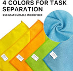 Simple Houseware 12" x 16" Microfiber Cleaning Cloth 150 Pack, 4 Colors - Image 3