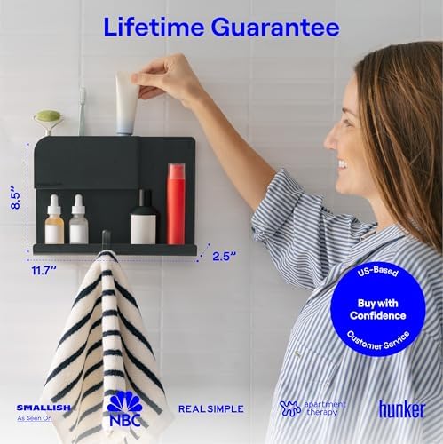 WallShelfie Bedside Wall Organizer & Dorm Decor for Dorm Room - Black - Image 6