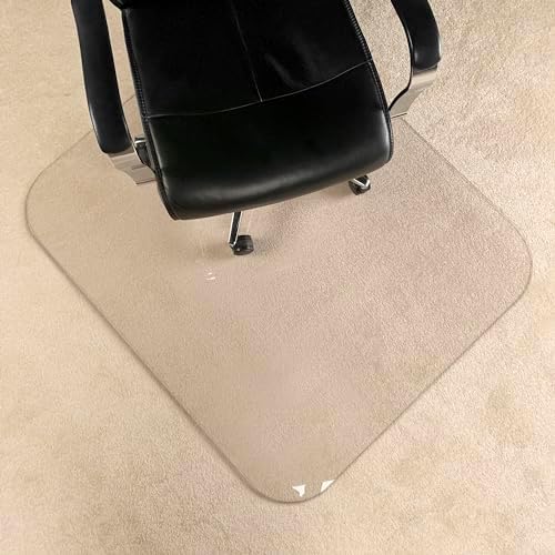 2Pack Crystal Clear 1/5" Thick 47" x 40" Heavy Duty Hard Chair Mat, Can be Used on Carpet or Hard Floor by MuArts