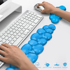 Gel Cloud Keyboard and Mouse Wrist Rest, Cute Wrist Support and Arm Support Keyboard Rest for Keyboard and Mouse Typing Pain Relief，Suitable for Office/Computer/Laptop/Gaming (Blue) - Image 6