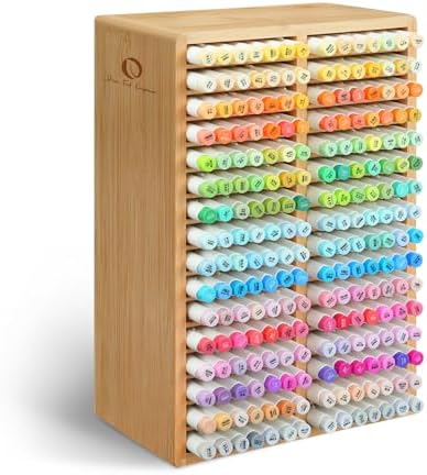 Ohuhu Bamboo Marker Organizer Hold 224 Markers for Honolulu Oahu Series by Ohuhu