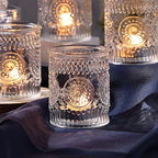 Clear Votive Candle Holders Set of 36- Glass Tea Light Candle Holders Bulk - Image 5