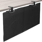 VIVO Black Clamp-on 30 inch Desk Cable Management Sleeve, DESK-SKIRT-30P by VIVO