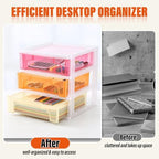 Stackable Desktop Organizer with 3 Drawers for Scrapbooking Storage - Image 5