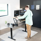 VIVO Real Bamboo 42 in Standing Desk Converter, DESK-V000VLO - Image 4