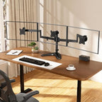 Triple Monitor Stand fits 3 Screens up to 27 Inches, Freestanding - Image 2