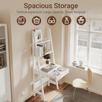 Haotian Ladder Desk with Power Outlet - Image 3