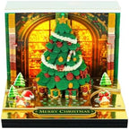 3D Calendar 2027, Tear-Away Desk Calendar, Paper Art Memo Pad, LED Light (Christmas B) - Image 2