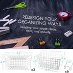 Pegboard Baskets With Hooks, 3 Pack Peg Board Wall Organizer Set (White) - Image 4