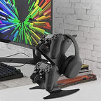 NBCP Controller Holder, Game Controller Rack Headset Stand for Xbox Series X S/Xbox one / PS5 / PS4 / NS/PC/Headset, Aluminum Metal Mount Universal Organizer for Video Game Accessories - Image 2