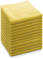 E-Cloth Microfiber Cloth, World's Leading Premium Microfiber Cleaning Cloth, Twice as Durable as Competition, 1 Year Guarantee, Ideal for Kitchen, Countertops, Sinks, and Bathrooms, Yellow, 12 Pack by E-Cloth