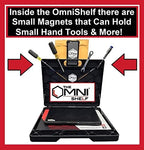 The OmniShelf Portable Workstation, Magnetic Toolbox, Laptop Stand w/ 50 lb Capacity, Hands Free Workstation, Attach to HVAC, Trucks, Walls, Poles etc. (Model # OSO1 - Magnets) - Image 6