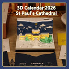 3D Calendar 2027,3D Desk Calendar 2027,St. Paul's Cathedral Tear-Off Paper Sculpture Desk Calendars,3D Desk Calendar Memo Pad 2027,3D Memo Pad Creative Tear Away Weekly planner Carving Art Calendar Notepad,Gift,paper sculpture calendar(St. Paul's Cathe... - Image 2