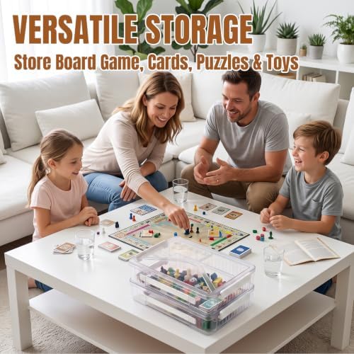 Clear Document Box, Deep A4 Paper Storage Organizer with Snap Latches, Stackable File Case for Certificates Photos Letter Size, Magazine Protector, 14.37" x 9.44" x 2.75" (2 Pack), White - Image 7