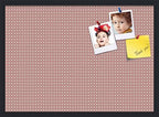 PinPix 28x20 inch Cork Bulletin Board. This Decorative Framed Pin Board Comes with Diamond Pattern in Pink and Beige Design and Satin Black. Ideal for Home, Office Decor or School (PinPix-290) by PinPixBulletinBoards