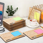 Kosiz 10 Set Wooden Sticky Note Holder Kit, Difference, Wood Color - Image 4
