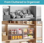 Vtopmart Clear Stackable Storage Drawers, 6 Pack Large Organizer Set - Image 6