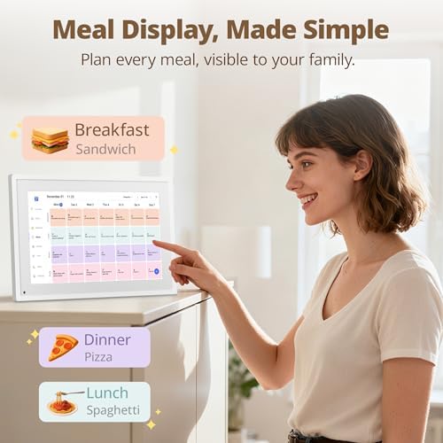 Dragon Touch 10.1 inch Digital Calendar Chore Chart – Interactive Touchscreen, Smart Family Planner, Hearth Display Desk Digital Calendar Best Gifts for Christmas, Wedding, Mom - Image 5
