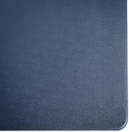 DACASSO Leatherette Conference Table Pad - Luxury Leather Desk Blotter for Writing - Padded Executive Desk Surface Protector - (Navy Blue, 22” x 14”) - Image 3