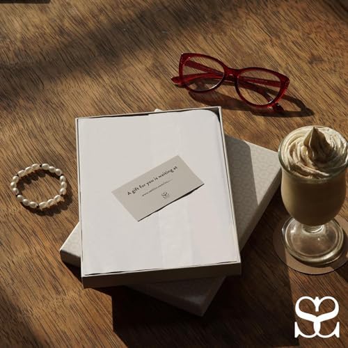 SETTINI® Vegan Leather Journal Gift Set with Pen 192 Pages, Modern White - Image 2