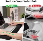 MEKASS Ergonomic Mouse Pad and Keyboard Wrist Rest Set, Super Soft Memory Foam Desk Wrist Support for Computer Keyboard, Non-Slip Arm Palm Rests Cushion for Typing Gaming Office Laptop Mac (Black) - Image 2