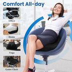 CushZone Extra Large Seat Cushion, Sciatica Support for Office Chair, Black - Image 5