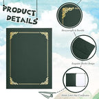 Fainne 80 Pcs 80 Pieces Certificate Holders Diploma Holder, Green - Image 3