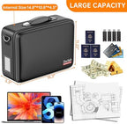 DocSafe Fireproof Document Box Hard Case with Lock ＆ Accordion File Folder - Image 5