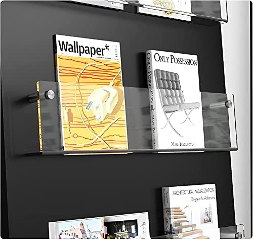 ROYALITA 2-Pack Acrylic Magazine Holder Brochure Holder, Clear 17 Inch - Image 5