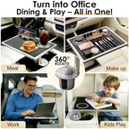 Car Desk for Laptop 360° Rotating Tesla Tray with Cup Holder Phone Stand - Image 6