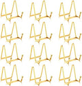 Kenning 12 Pieces Gold Plate Stand Easel Display, 12 Pieces, 3 Inch by Kenning