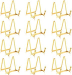 Kenning 12 Pieces Gold Plate Stand Easel Display, 12 Pieces, 3 Inch by Kenning